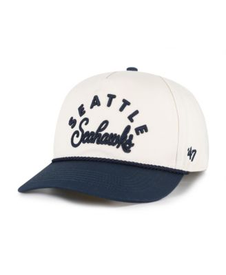 Women's Natural Seattle Seahawks Rope Script Hitch Adjustable Hat