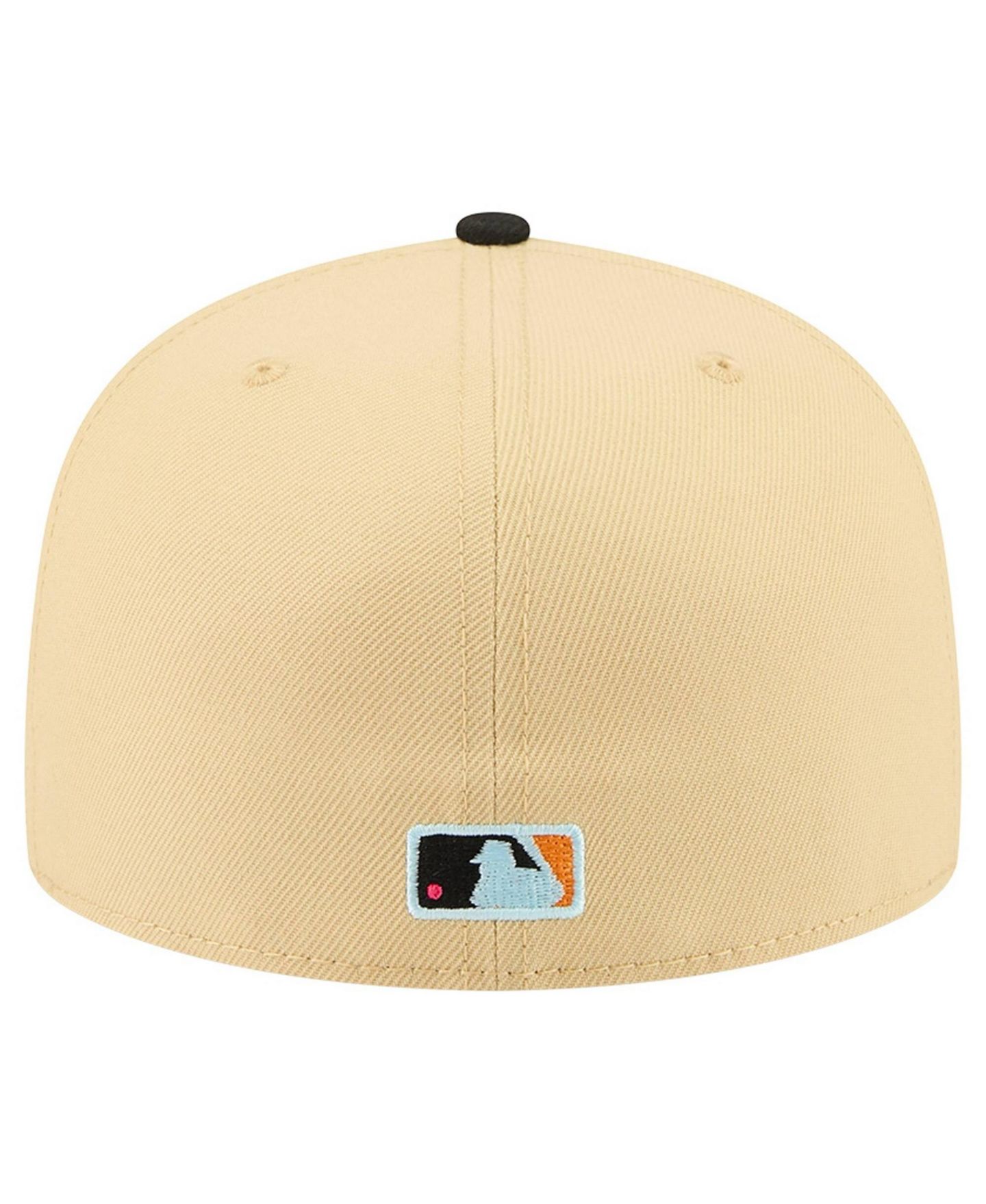 Мужские козырьки New Era Light Beige Houston Astros Two-Tone Embroidered 59FIFTY Fitted Hat — фото 4