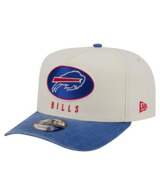 Men's Cream/Royal Buffalo Bills Washed A-Frame 9FIFTY Snapback Hat