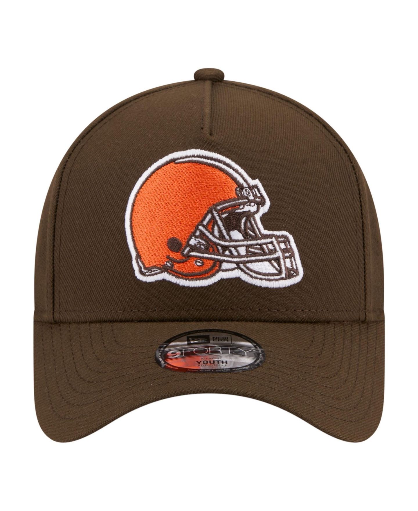 Детская кепка New Era Brown Cleveland Browns 9FORTY A-Frame Adjustable Hat — фото 2