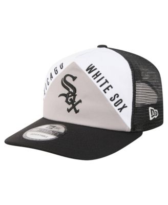 Men's White/Black Chicago White Sox Retro Cut 19TWENTY Adjustable Trucker Hat