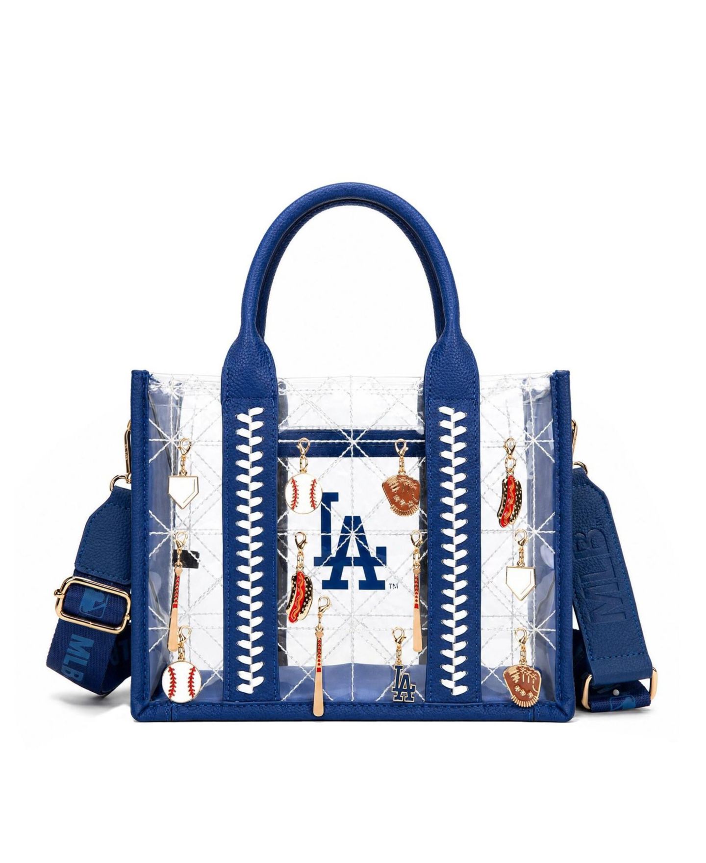 Женская сумка Montana West Los Angeles Dodgers Charmed Whipstitch Tote — фото 2