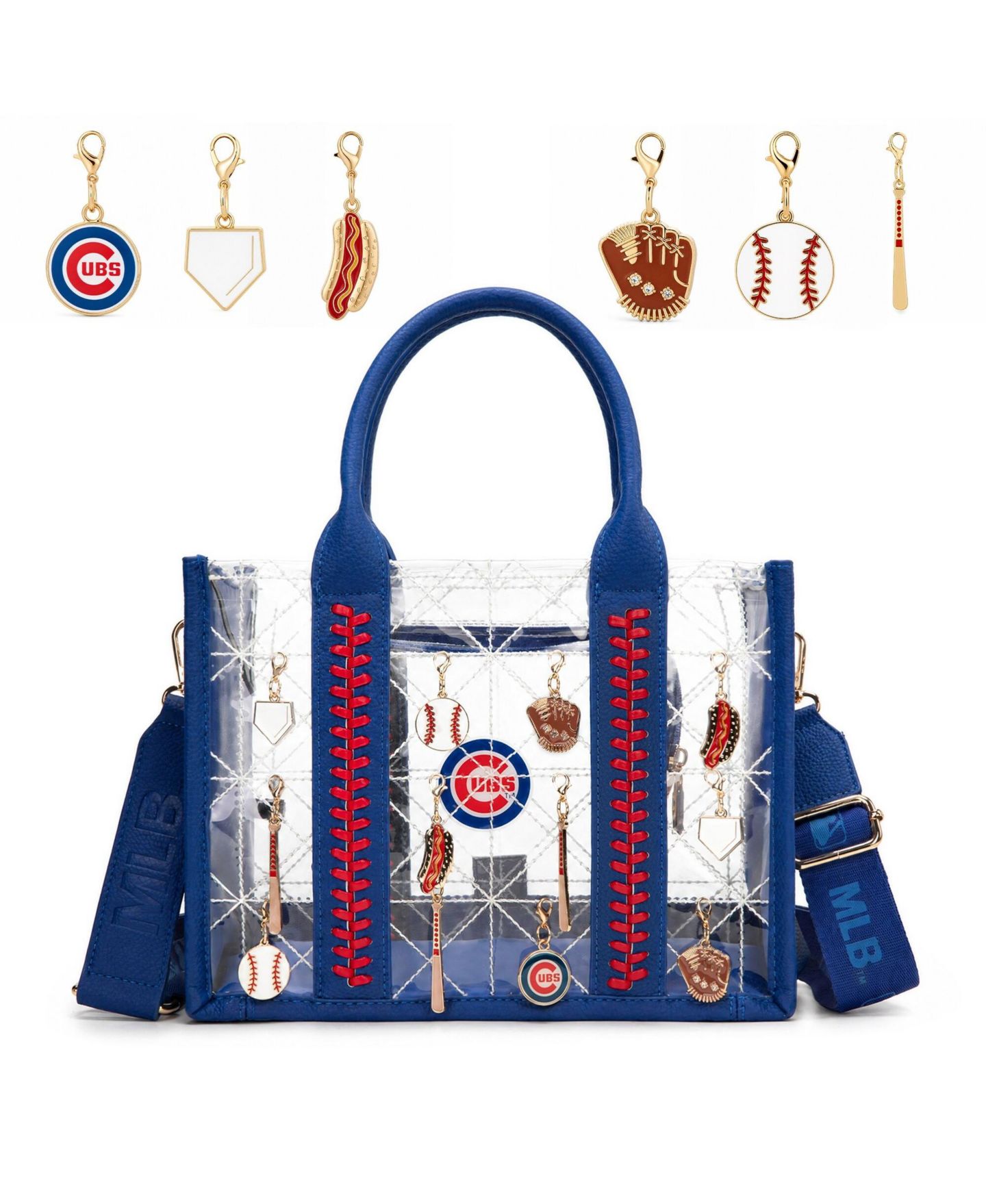 Женская сумка Montana West Chicago Cubs Charmed Whipstitch Tote — фото 7