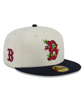 Men's White/Navy Boston Red Sox Blossom 59FIFTY Fitted Hat