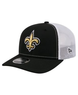 Men's Black New Orleans Saints 9SEVENTY Trucker Adjustable Hat