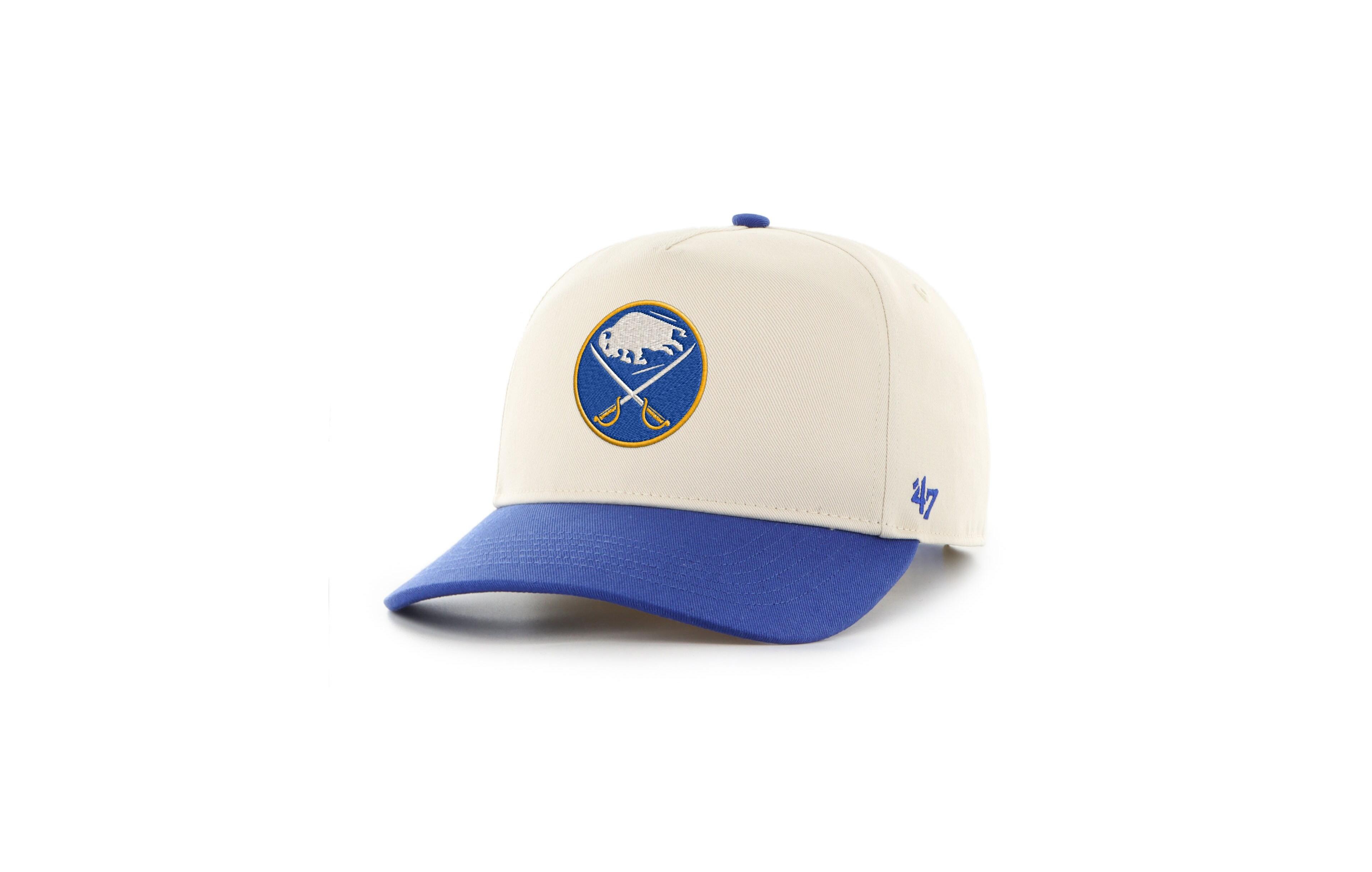 '47 Brand Men's Cream/Royal Buffalo Sabres Logo Hitch Adjustable Hat
