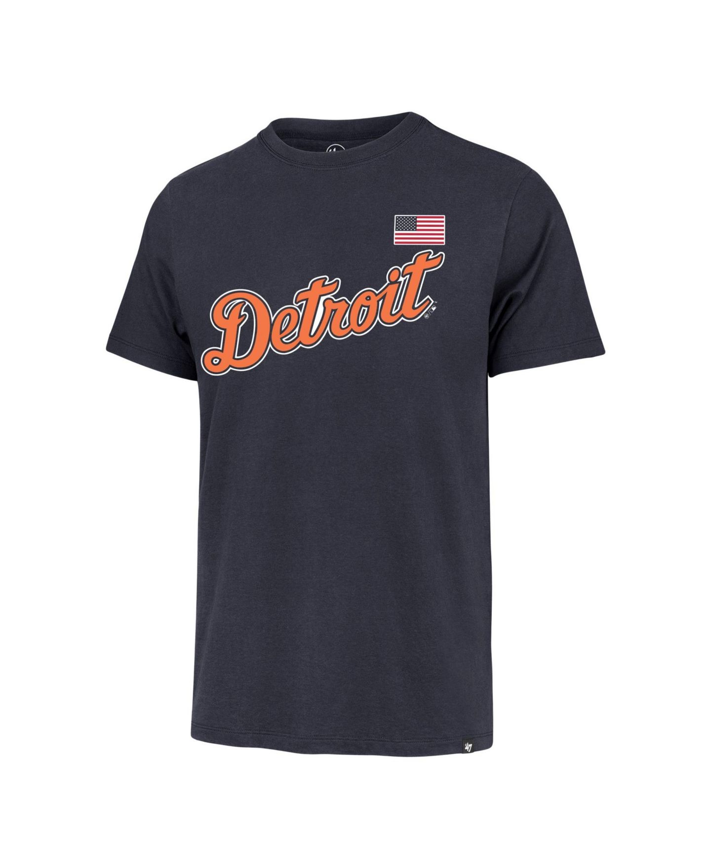 Мужская футболка '47 Brand Navy Detroit Tigers Heritage U.S. Flag — фото 2