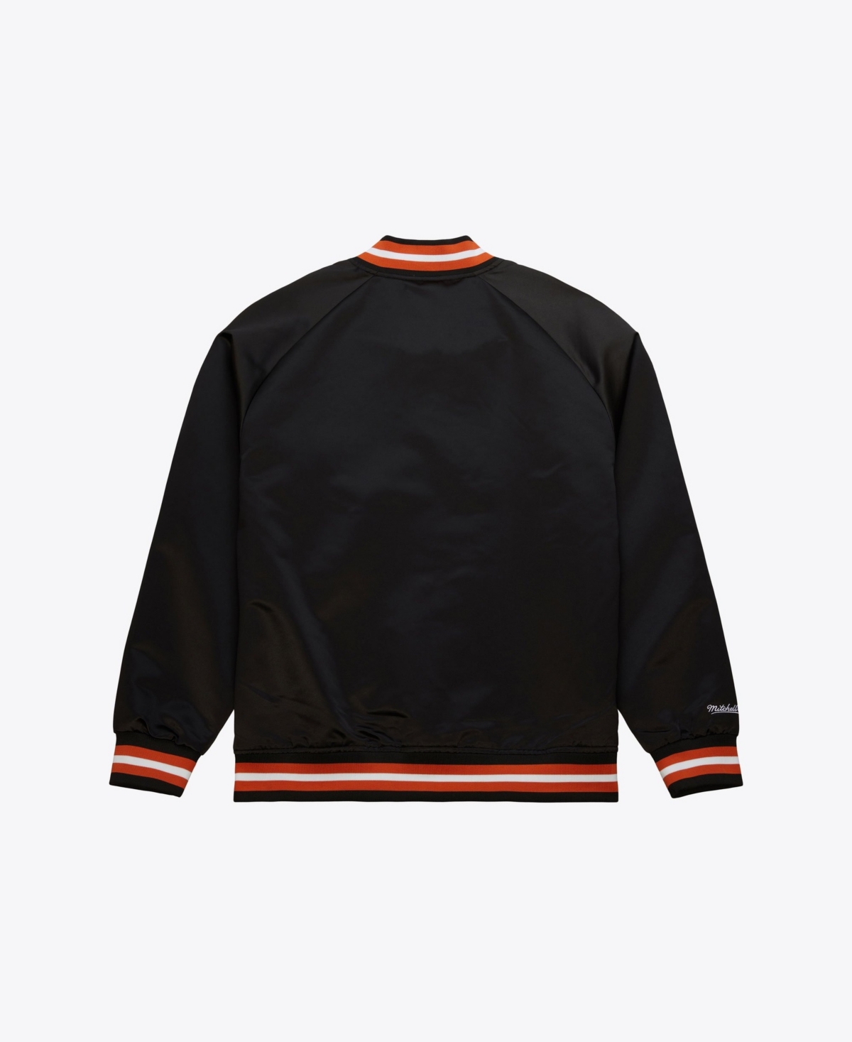 Mitchell & Ness Texas Longhorns Black Satin Raglan Full-Snap Jacket