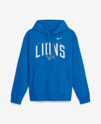 Men's Blue Detroit Lions Expect Victory Club Fleece Pullover Hoodie