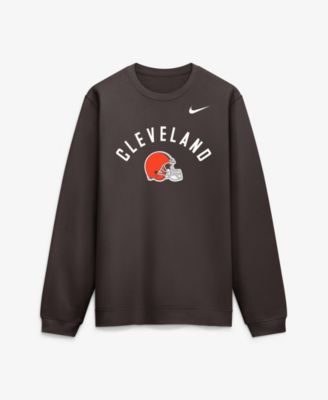 Men's Brown Cleveland Browns Defensive Leader Club Fleece Sweatshirt