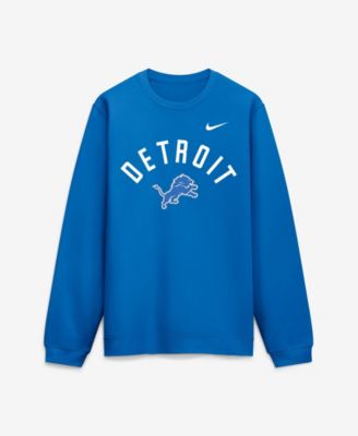 Men's Blue Detroit Lions Defensive Leader Club Fleece Sweatshirt
