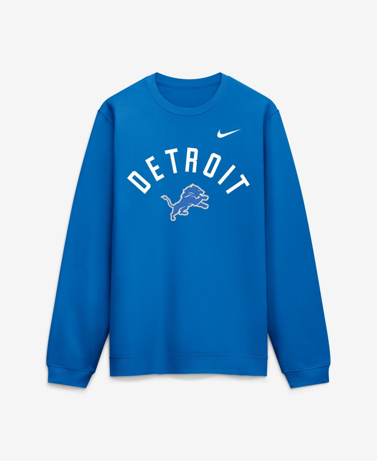 Nike Men's Blue Detroit Lions Defensive Leader Club Fleece Sweatshirt - Blue