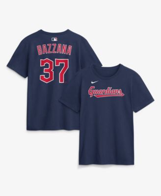 Men's Travis Bazzana Navy Cleveland Guardians Name & Number T-Shirt