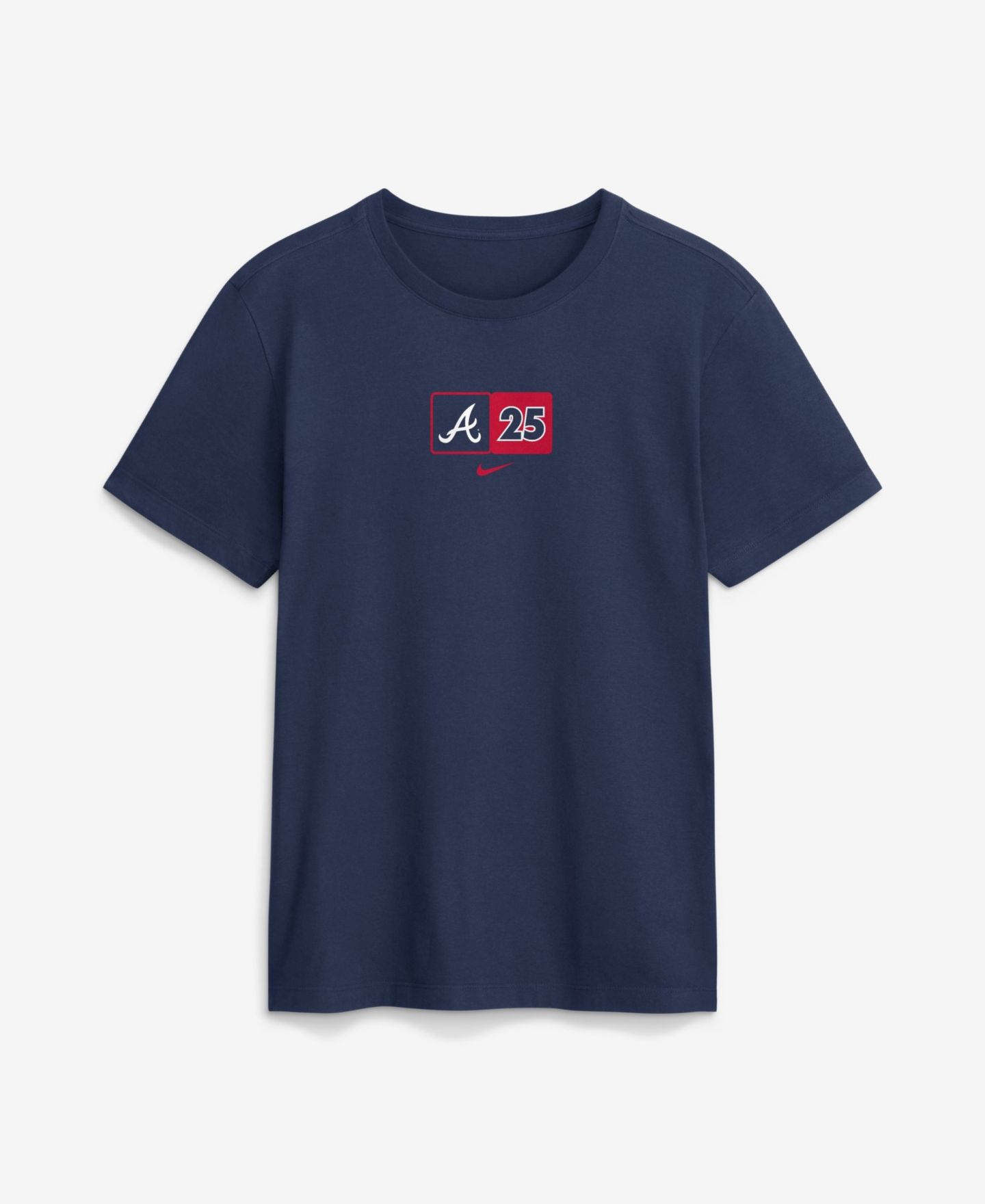 Мужская футболка Nike Andruw Jones Navy Atlanta Braves 2026 Hall of Fame Stats Name & Number — фото 2
