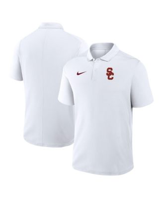 Men's White USC Trojans Primetime Victory Dri-FIT Polo Shirt