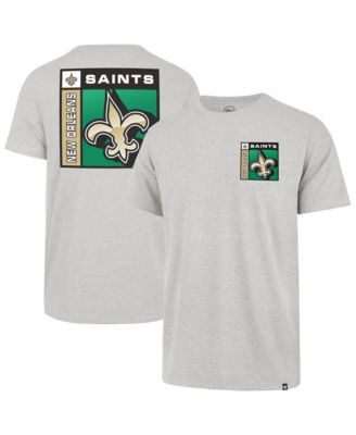 47 Brand Men's Gray New Orleans Saints Chrome Plate Franklin T-Shirt
