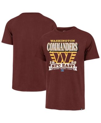 Men's Burgundy Washington Commanders Stripe Splash Franklin T-Shirt