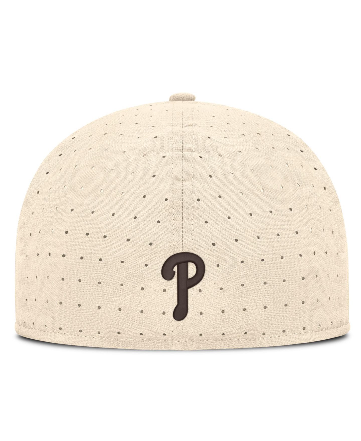 Мужская кепка Nike Natural Philadelphia Phillies True Dri-FIT AeroBill Fitted Hat — фото 4