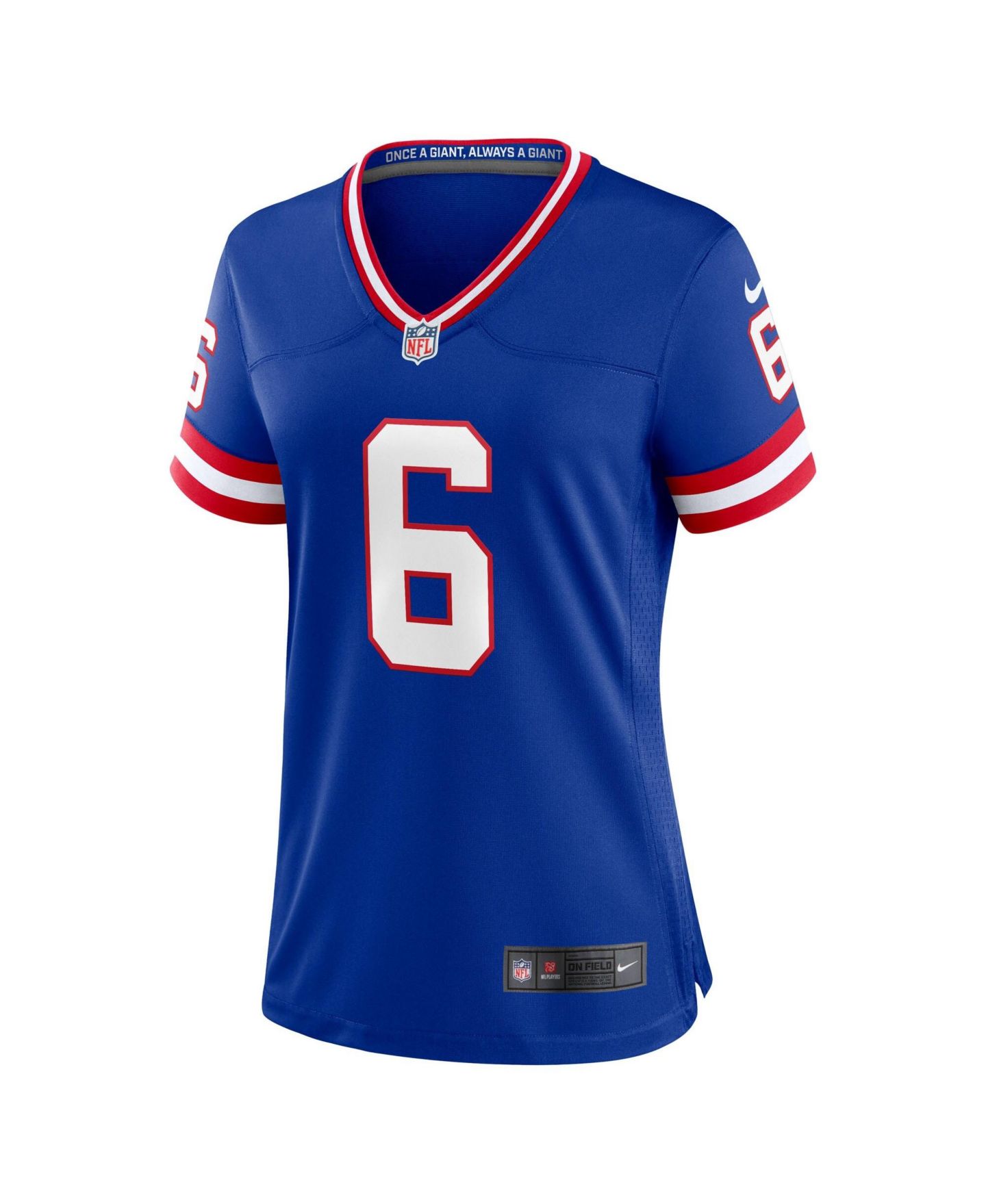 Женский топ Nike Jaxson Dart Royal New York Giants Alternate 2 Classic Game Jersey — фото 2