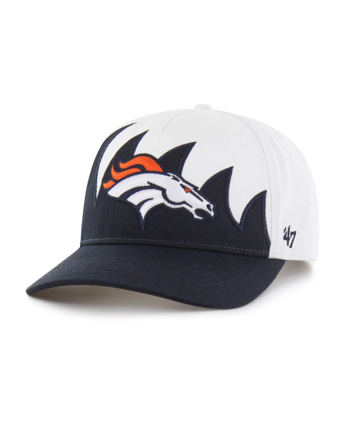 47 Brand Men's White Denver Broncos Jagged Hitch Adjustable Hat - White