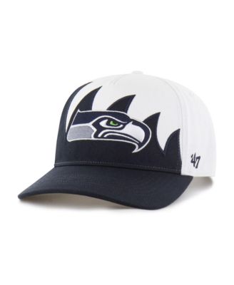 47 Brand Men's White Seattle Seahawks Jagged Hitch Adjustable Hat