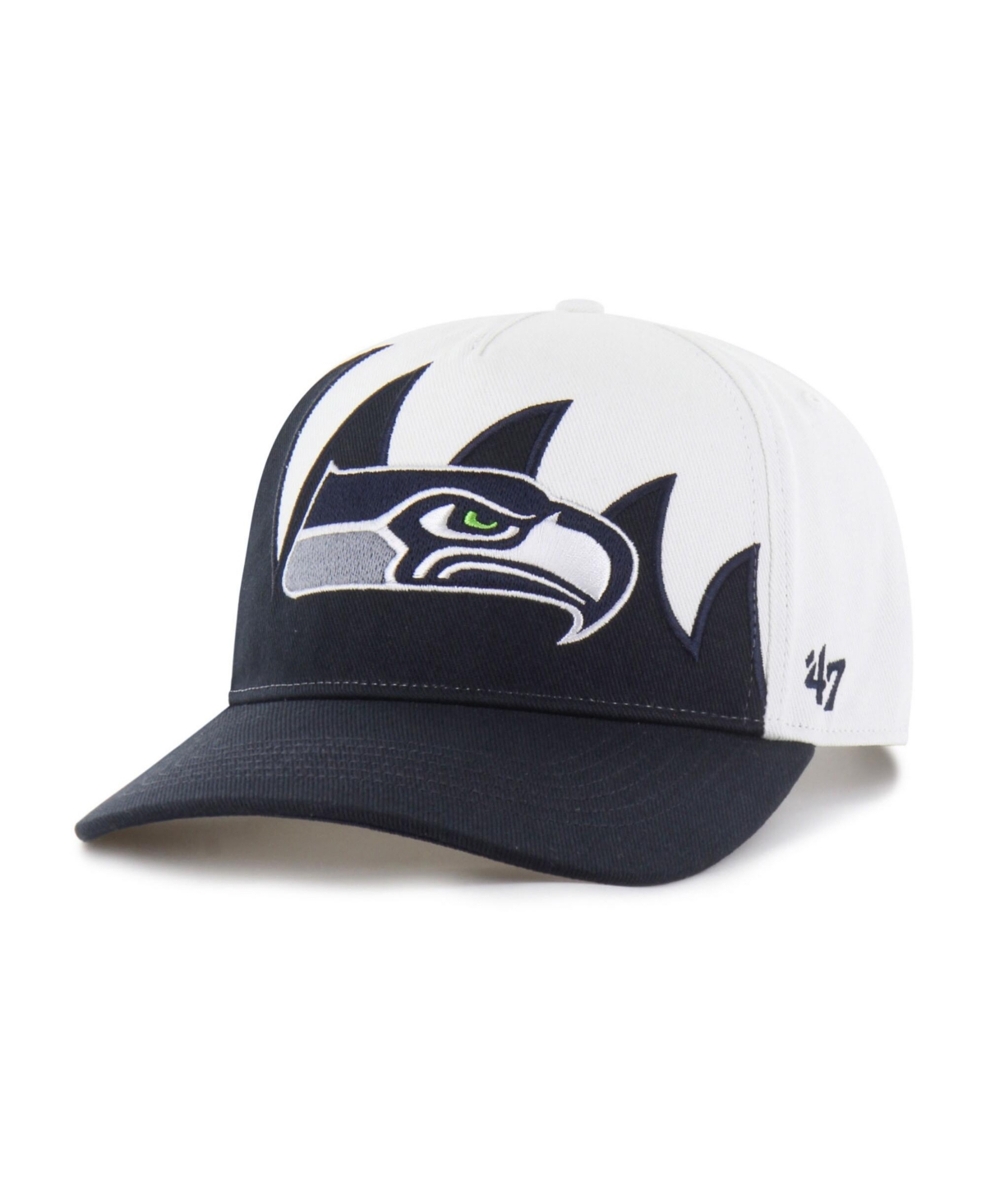 47 Brand Men's White Seattle Seahawks Jagged Hitch Adjustable Hat - White