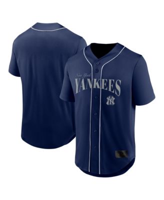 Men's Navy New York Yankees Franchise Button-Up Fashion Top