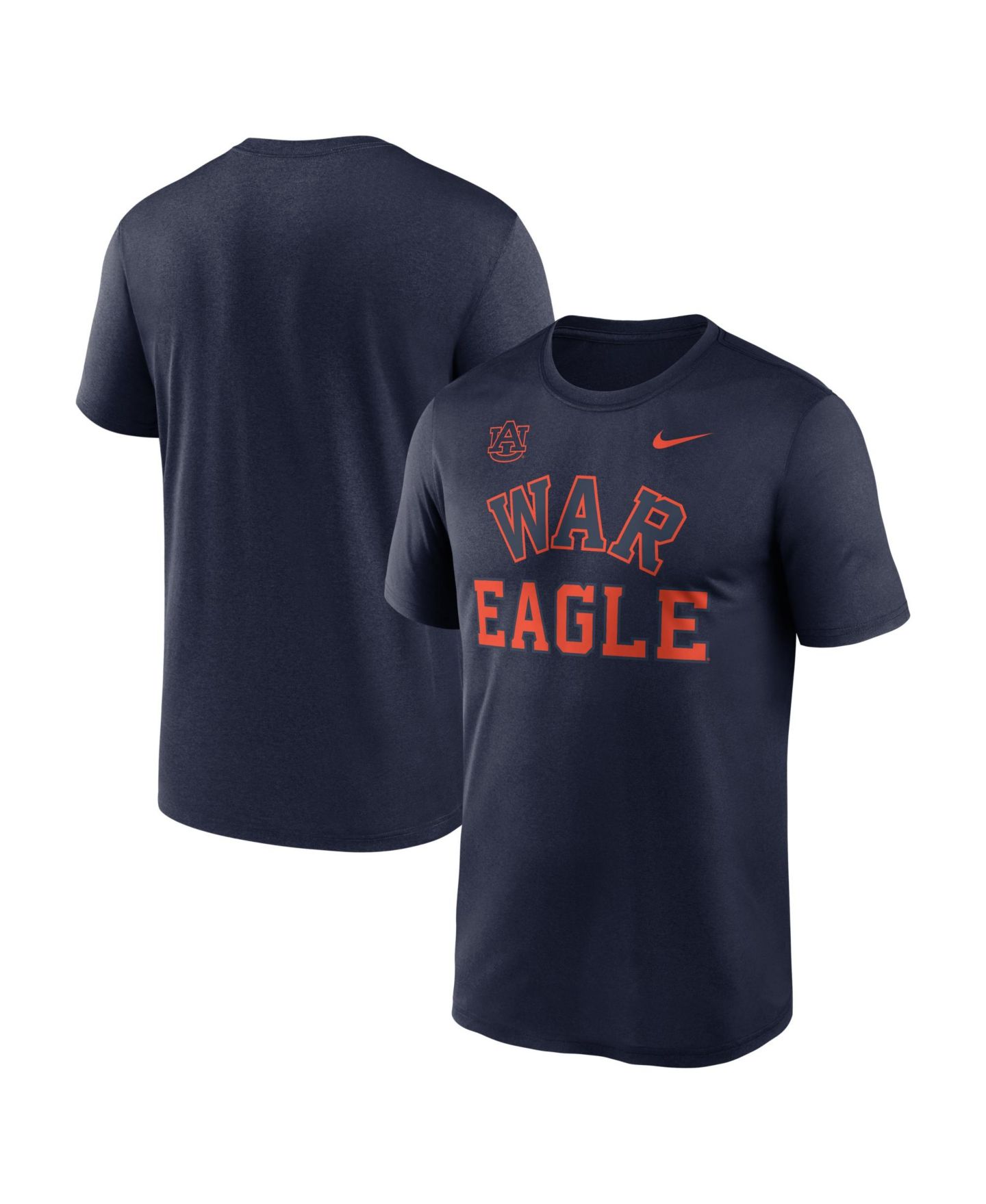 Мужская футболка Nike Navy Auburn Tigers Primetime Arch Mantra Legend Dri-FIT — фото 1