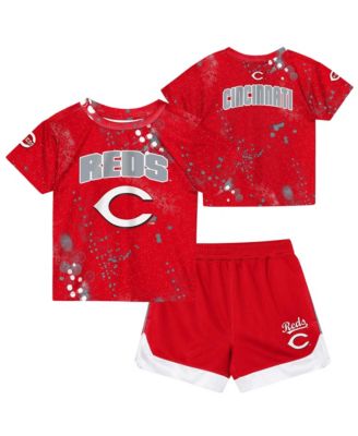Toddler 2-Piece Red Cincinnati Reds Pinch Hitter T-Shirt & Shorts Set