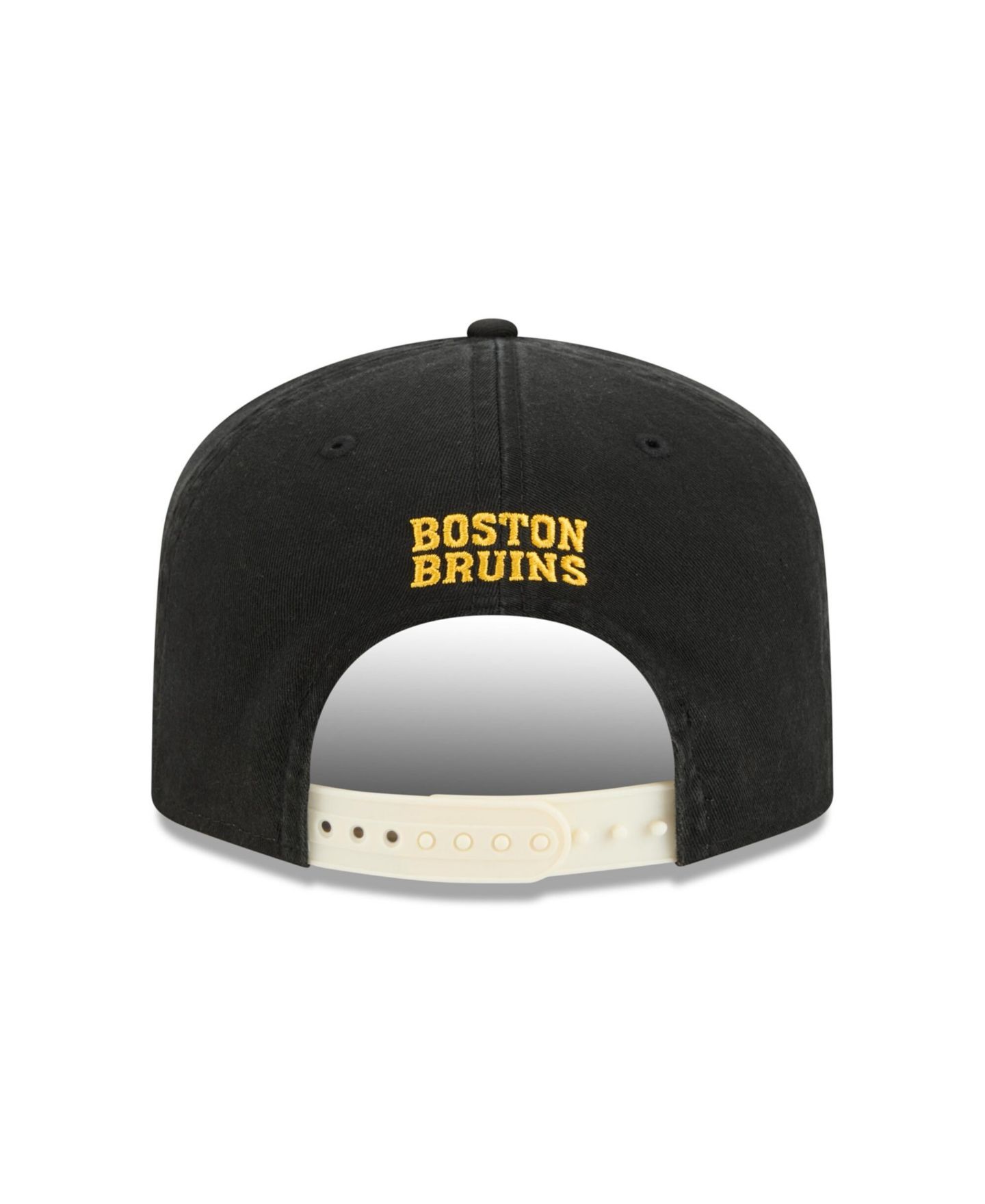 Мужская кепка New Era Black Boston Bruins Throwback Stanley Cup Champions Side Patch 19TWENTY Adjustable Hat — фото 3