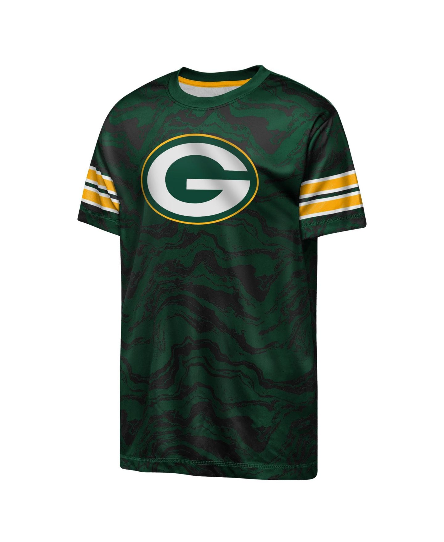 Детская футболка Outerstuff Green Green Bay Packers Slant Route Performance — фото 2