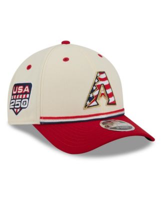 Big Boys and Girls Cream/Red Arizona Diamondbacks USA 250 9FORTY M-Crown Adjustable Hat