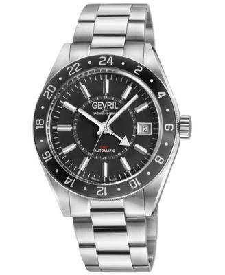 Men's Swiss Made Belmont Swiss Automatic Silver Stainless Steel Bracelet Watch