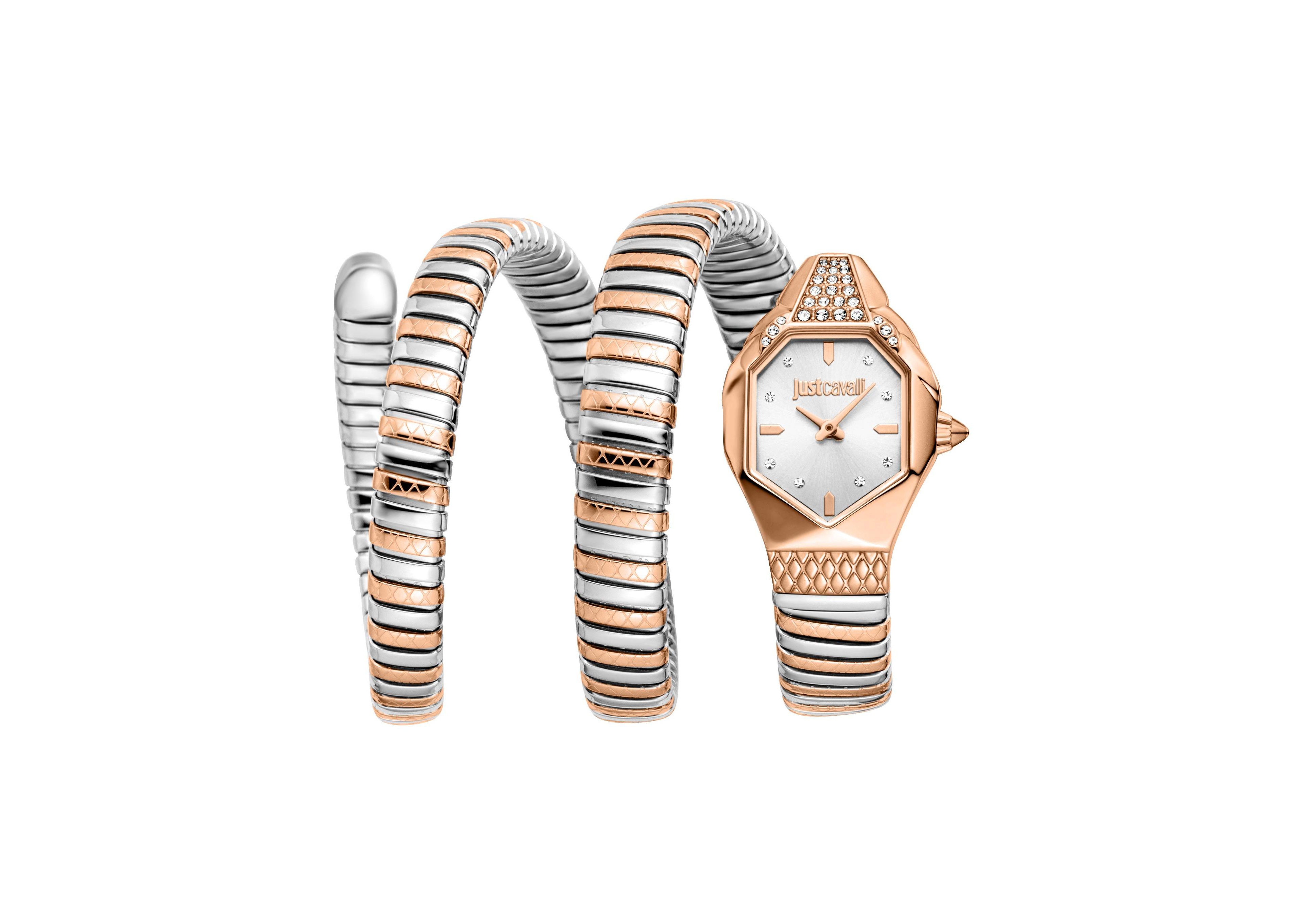 Just Cavalli Women's Ambra Quartz Two Tone Stainless Steel Bracelet Watch
