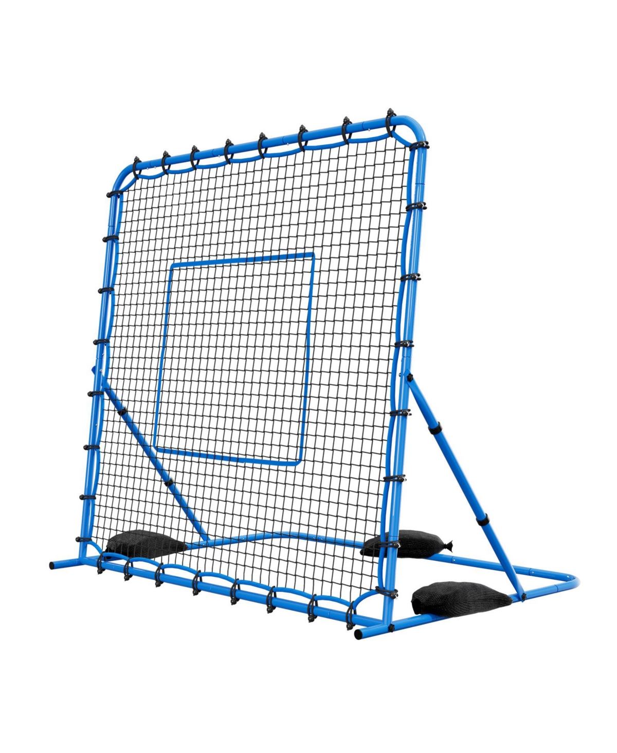 Hongge Quick-Switch Angle Soccer Rebounder 7 x 6 ft Heavy Duty Iron Frame Training Net for Teens and Adults