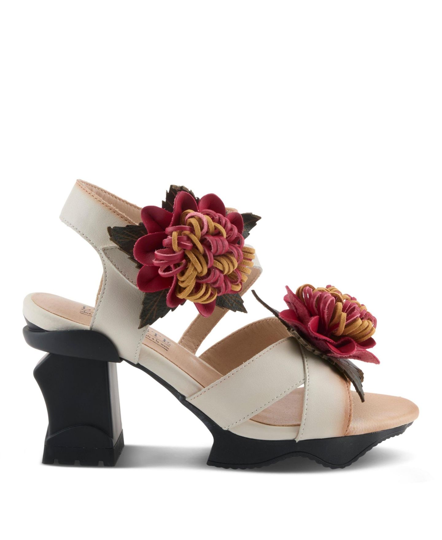 Женские сандалии L'Artiste Hooked 3D Floral Heel with Striking Style and Comfort — фото 2