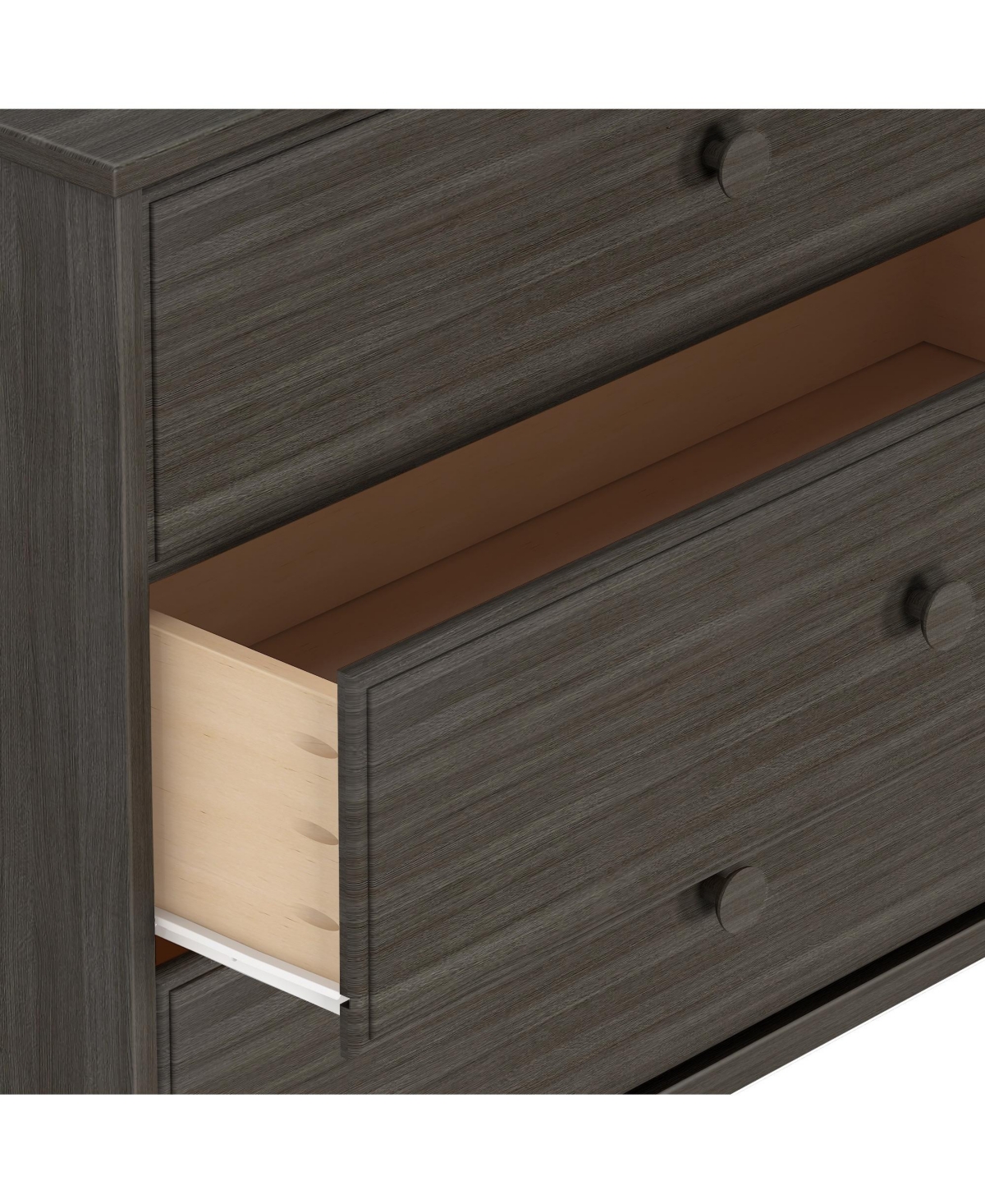Plank+Beam Solid Wood Classic 3-Drawer Dresser, Small Dresser for Bedroom, Chest of Drawers