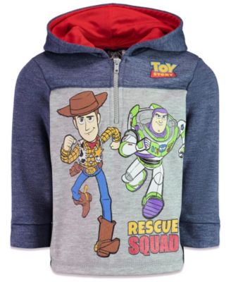 Toddler Boys 2T -5T Fleece Quarter-Zip Hooded Sweatshirt