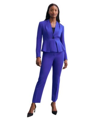 Women's Clifton Fitted Peplum Crepe Blazer