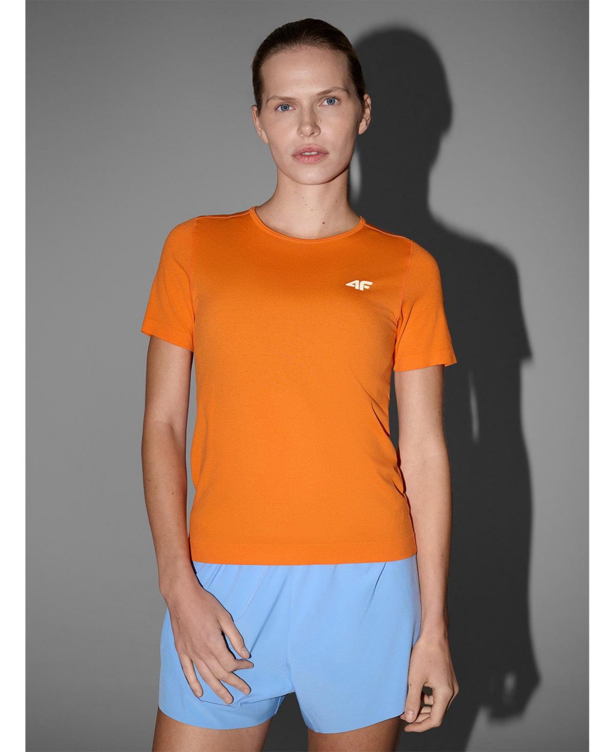4F Women's Running Interlock-Knit Short-Sleeve Crewneck T-Shirt