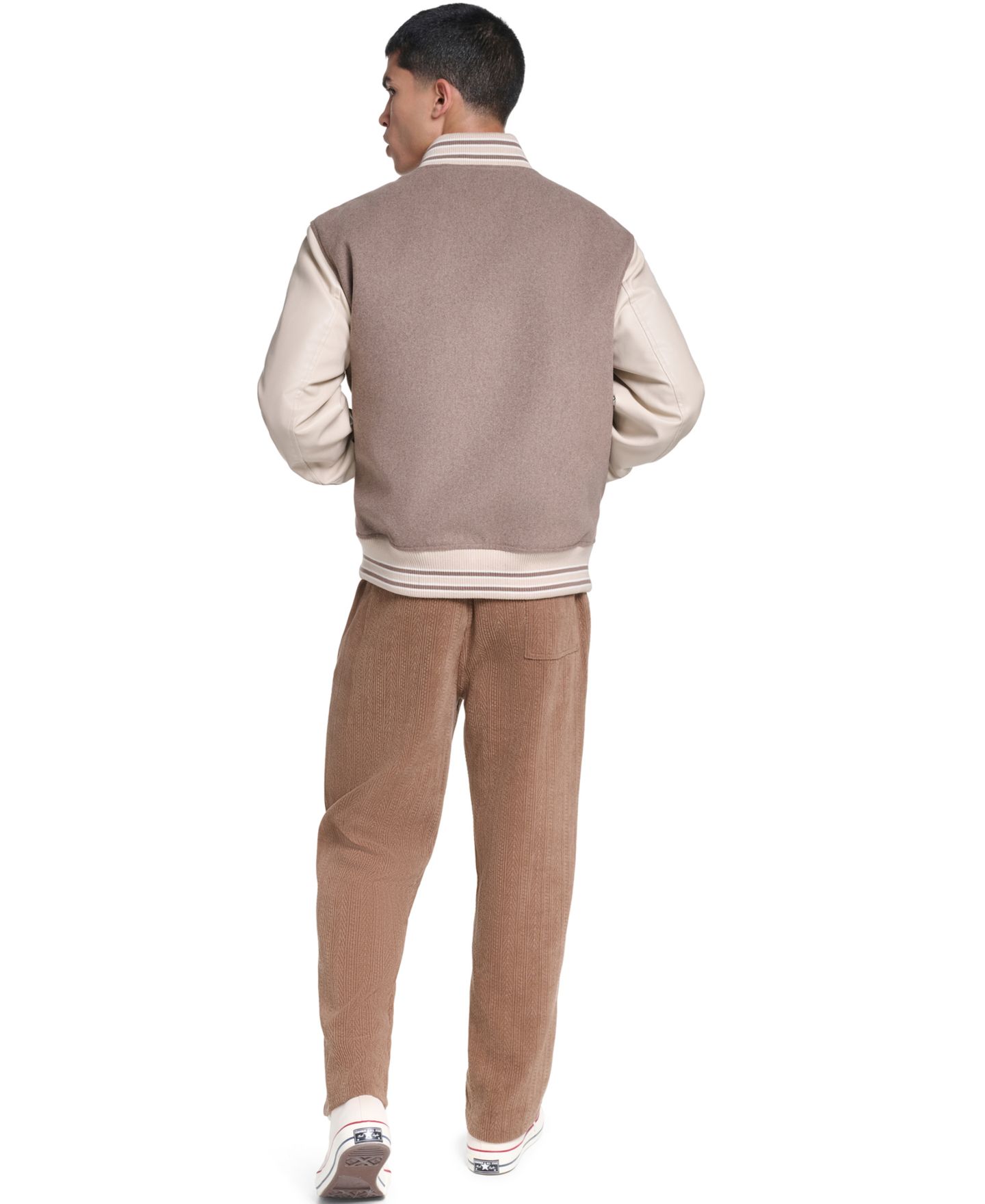 Мужская куртка Champion Wool Blend Varsity, цвет: Коричневый / Хаки — фото 8