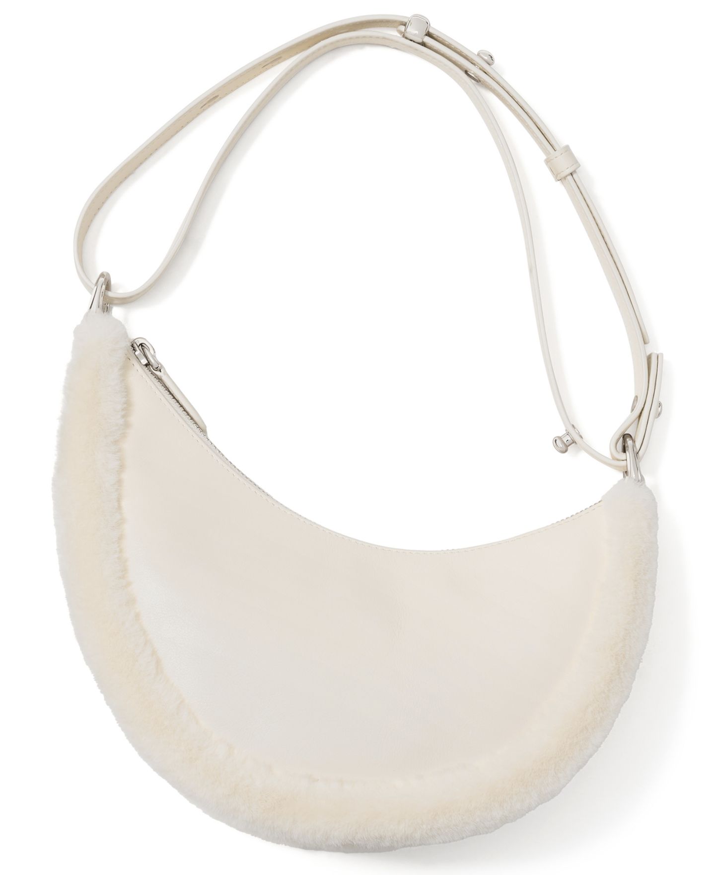 Женские сумки kate spade new york Duo Small Faux Fur Crossbody, цвет: Молоко кешью — фото 8
