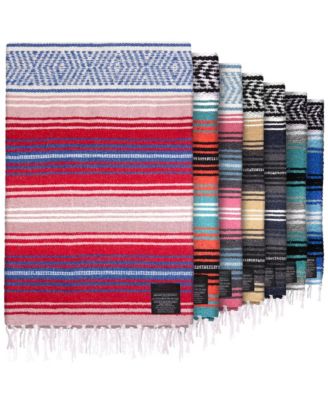 Piscifun Authentic Handmade Mexican Baja Blanket All Season Versatile Outdoor Throw