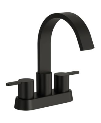 Centerset Bathroom Faucet with Drain Assembly, 2-handle Bathroom Sink Faucet