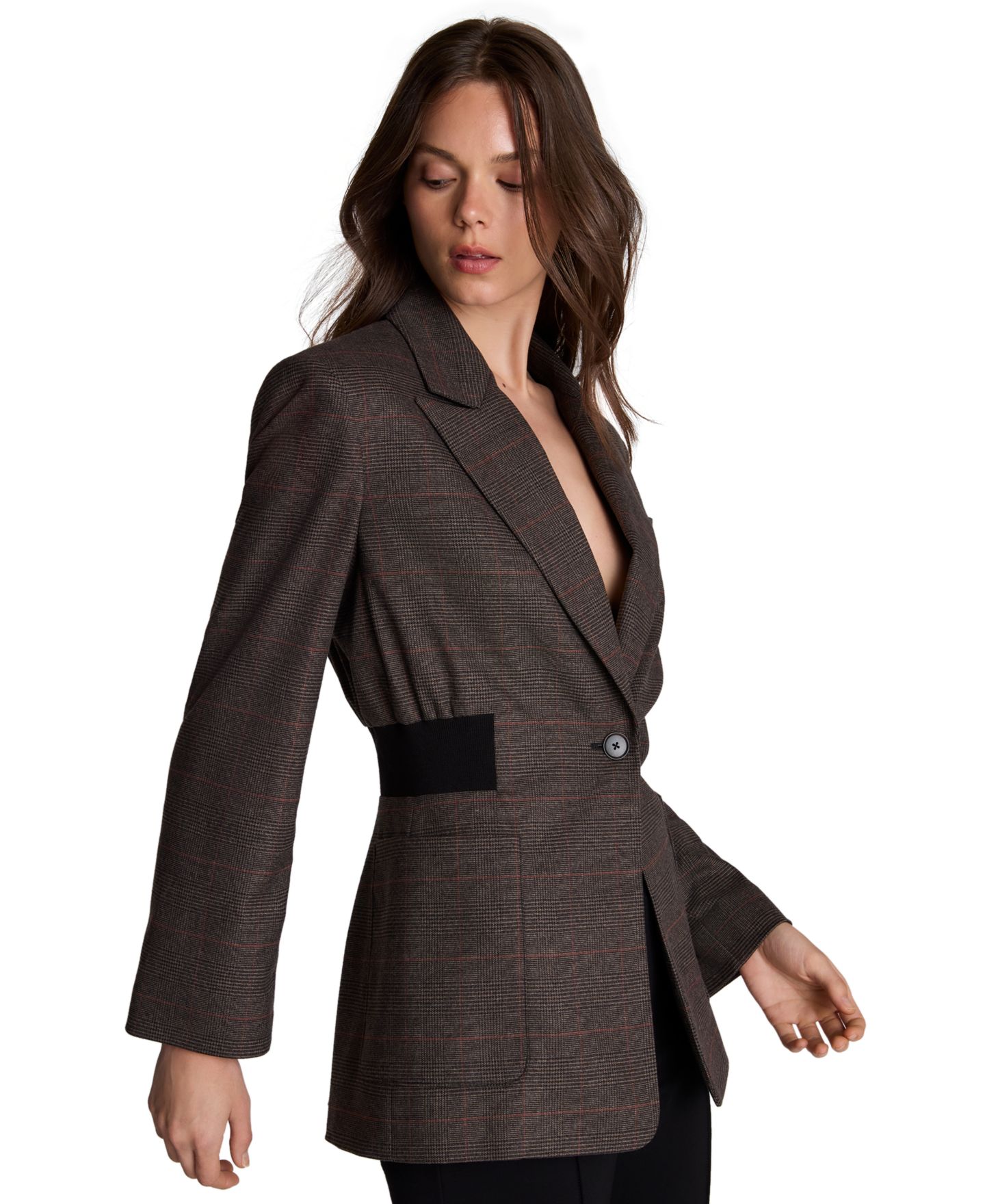 Женский пиджак Kenneth Cole Rib Waisted Blazer, цвет: Разноцветный — фото 6