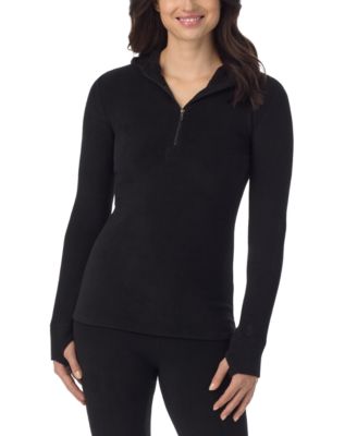 Women's Long-Sleeve Thumbhole Half-Zip Hoodie