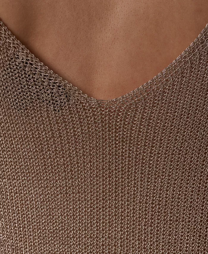 Women's Metallic-Knit Tank Top - thumbnail 8