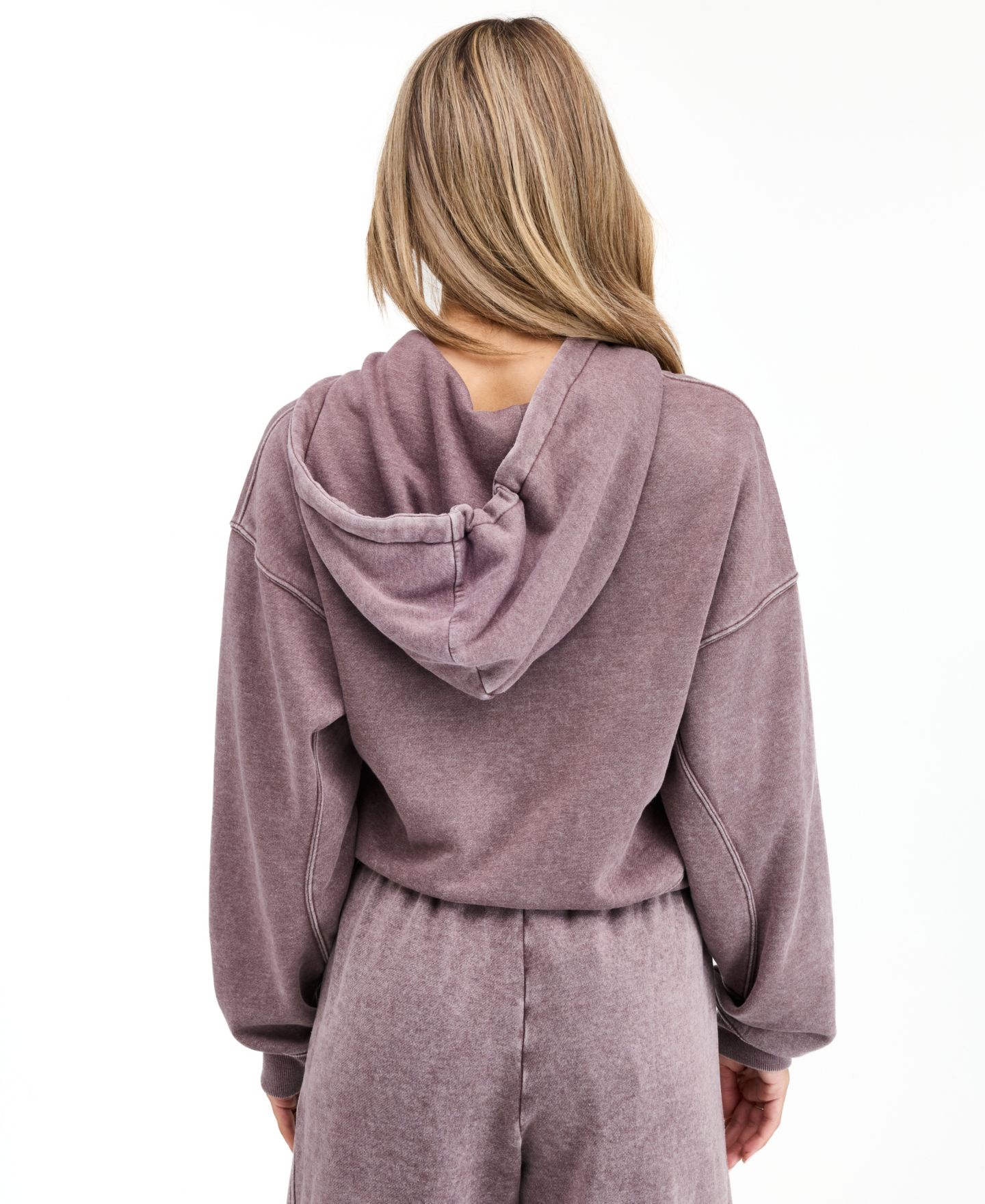 Женский свитшот Kittenish Lounge Crop-Zip Cotton-Blend, цвет: Тёмно-коричневый — фото 5