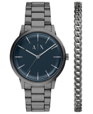Armani Exchange Men's Quartz Three Hand Gunmetal Stainless Steel Watch 42mm