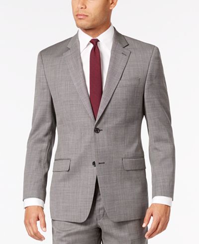 Shaquille O'Neal Collection Men's Black and White Pindot Big and Tall Classic-Fit Jacket